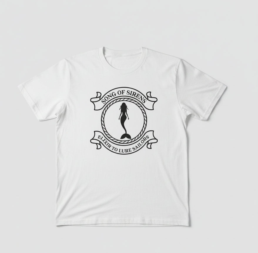 Songs of Sirens Cranes Beach Tee