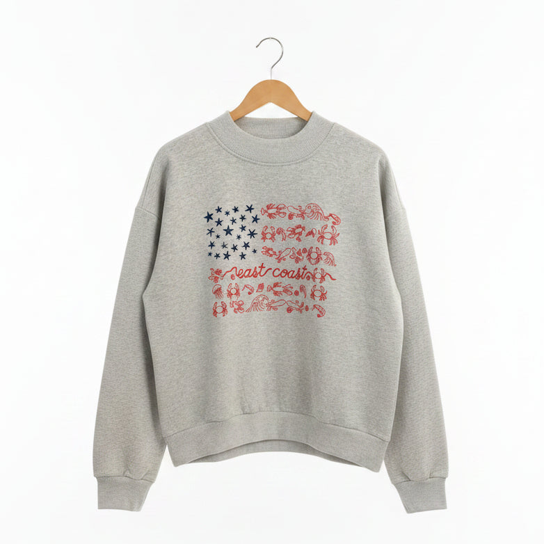 Sea to Shining Sea Mock Neck