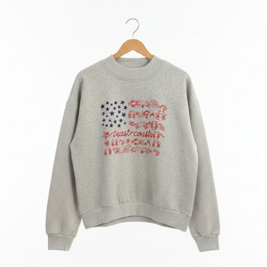 Sea to Shining Sea Mock Neck